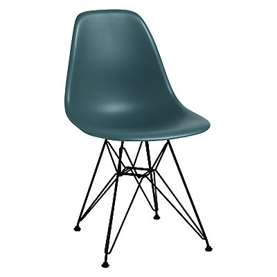 Vitra Eames DSR 43cm Side Chair Ocean / Black